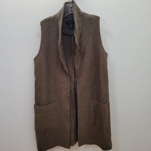 Tahari vest wool blend
